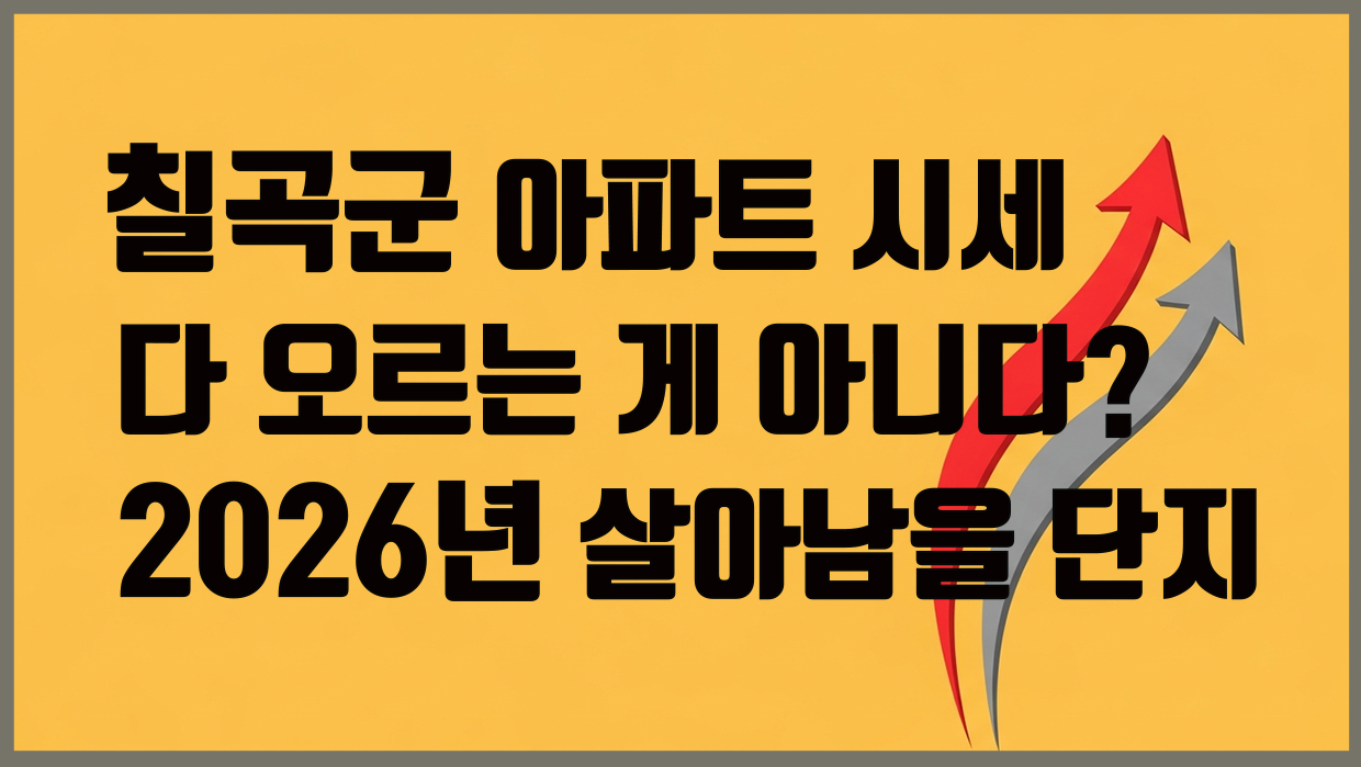 칠곡군 아파트 시세 분석 대표 이미지