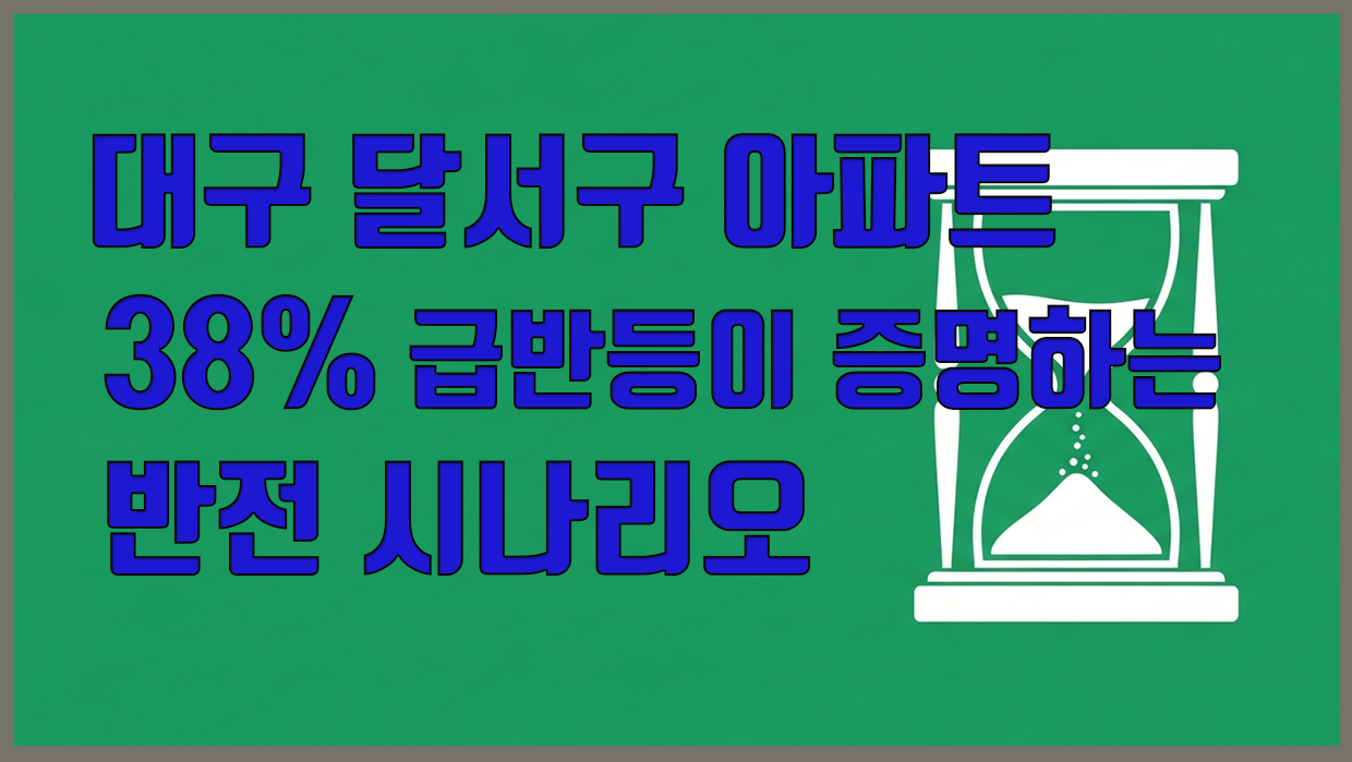 대구 달서구 아파트 분석 리포트 대표 이미지