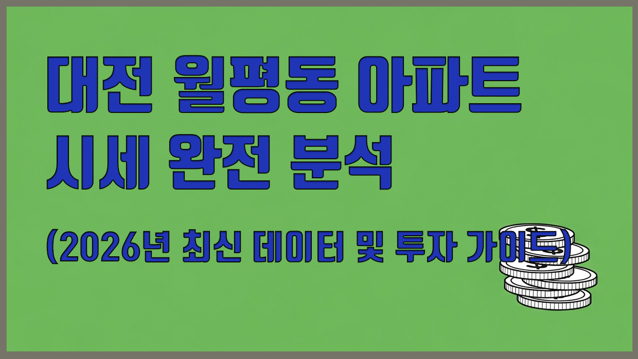 월평동 아파트 분석 대표 이미지