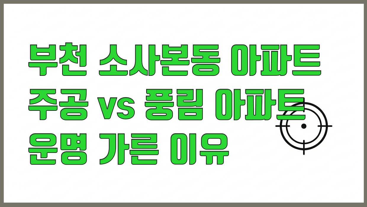 소사본동 아파트 분석 대표 이미지