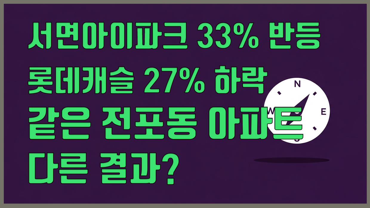 전포동 아파트 분석 대표 이미지