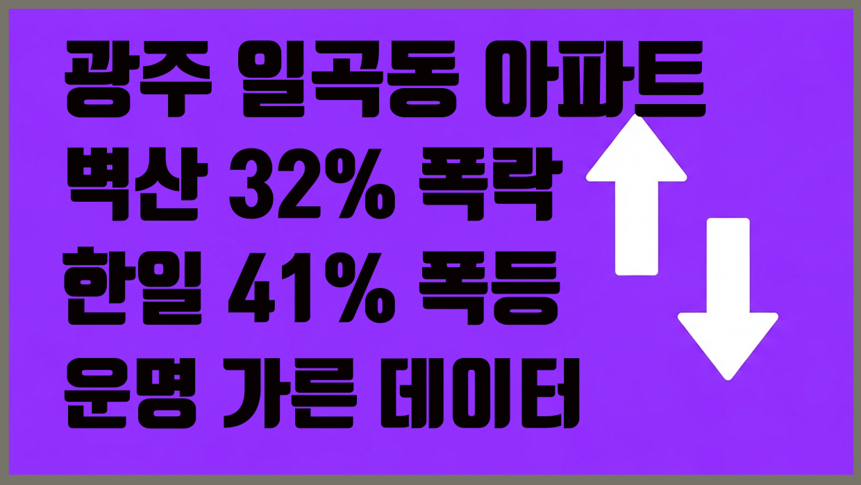 일곡동 아파트 분석 대표 이미지