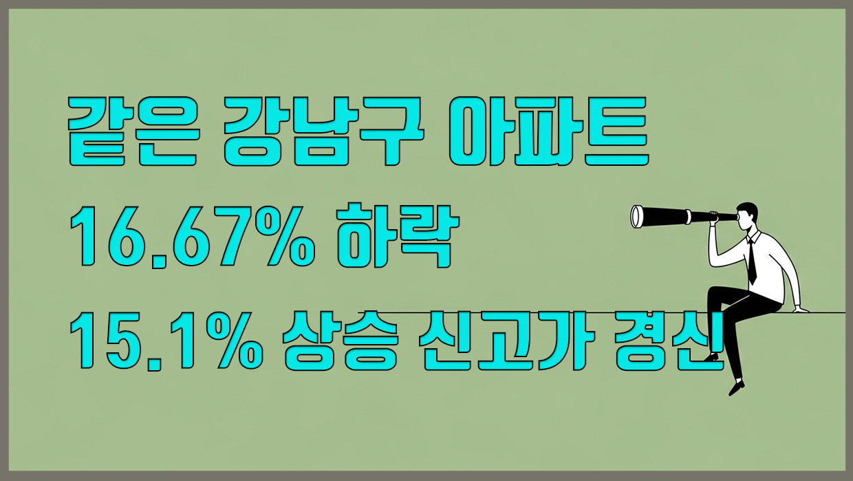 강남구 아파트 분석 대표 이미지