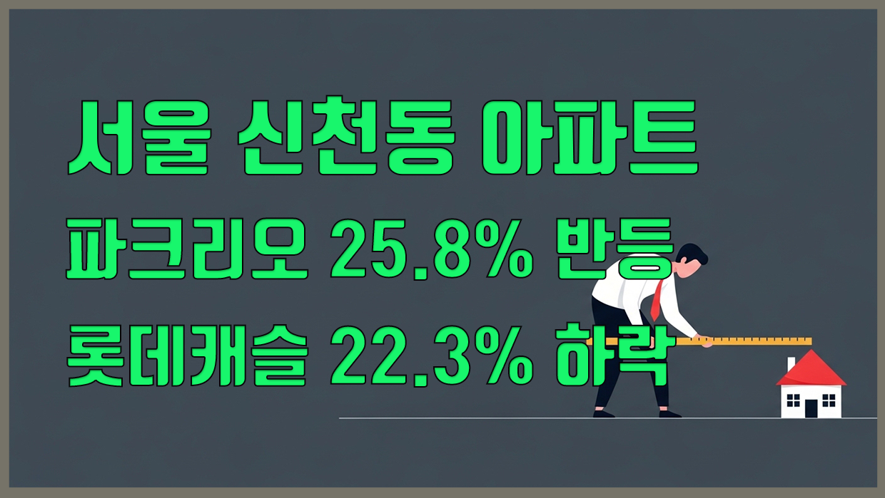 신천동 아파트 분석 대표 이미지