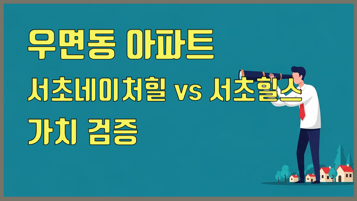 우면동 아파트 분석 대표 이미지