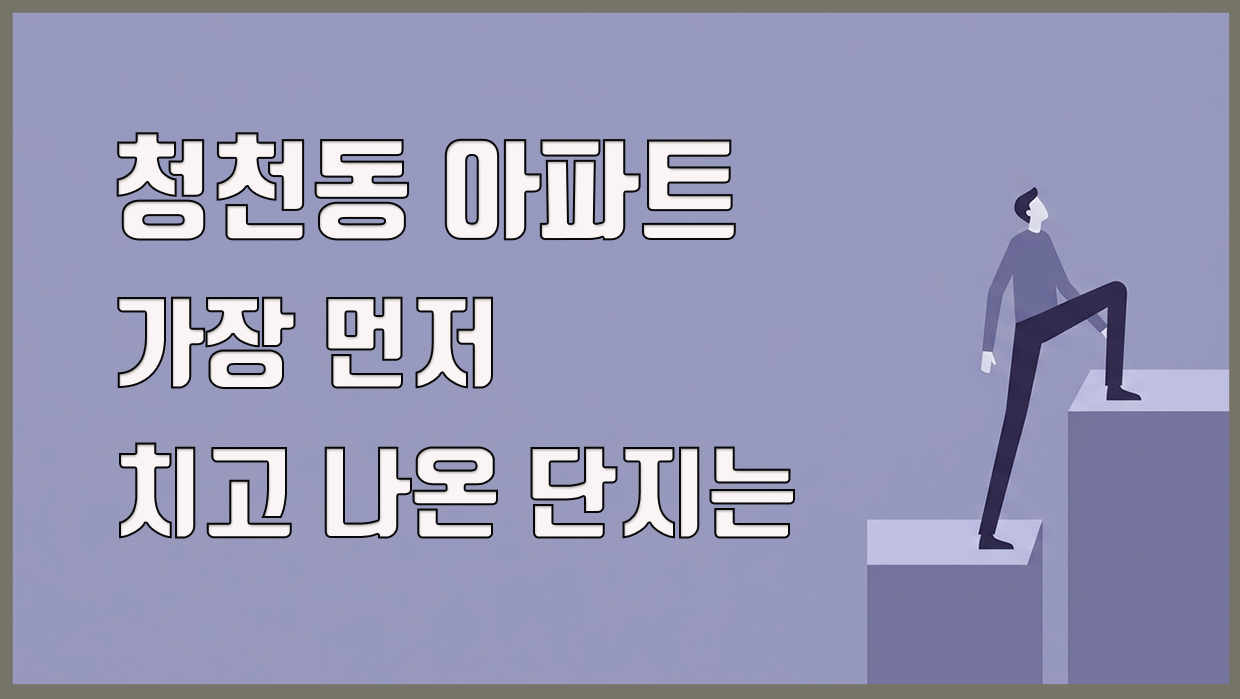 청천동 아파트 분석 대표 이미지