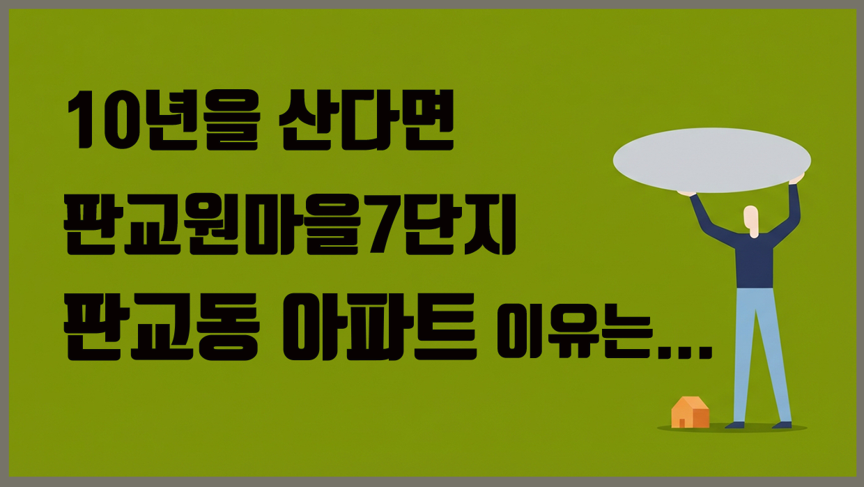 판교동 아파트 분석 대표 이미지